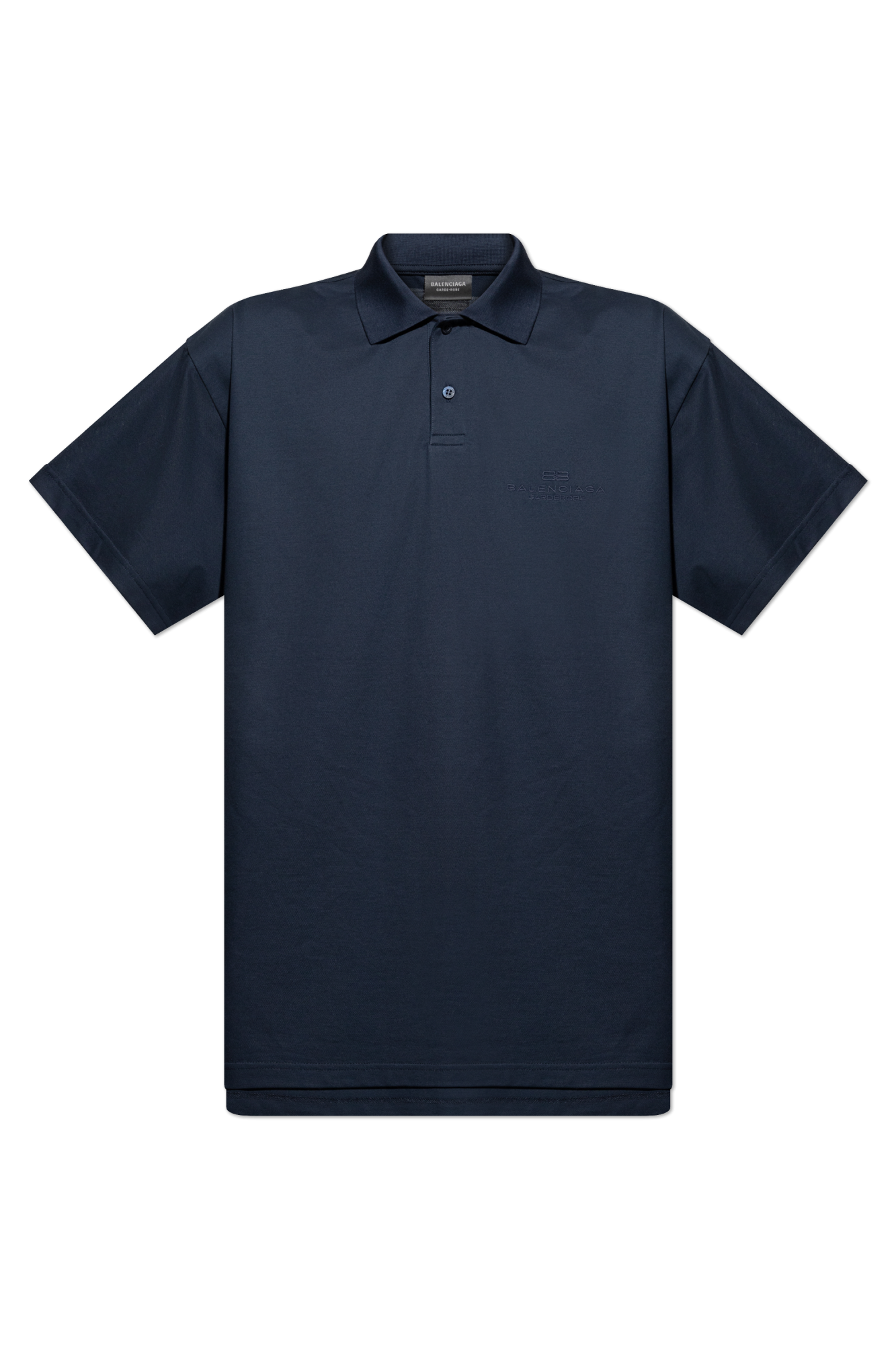 Tシャツ・カットソー BALENCIAGA FW25 Balenciaga Polo (835501 T5231 9040) Navy blue Polo with embroidered logo Balenciaga - Vitkac AS